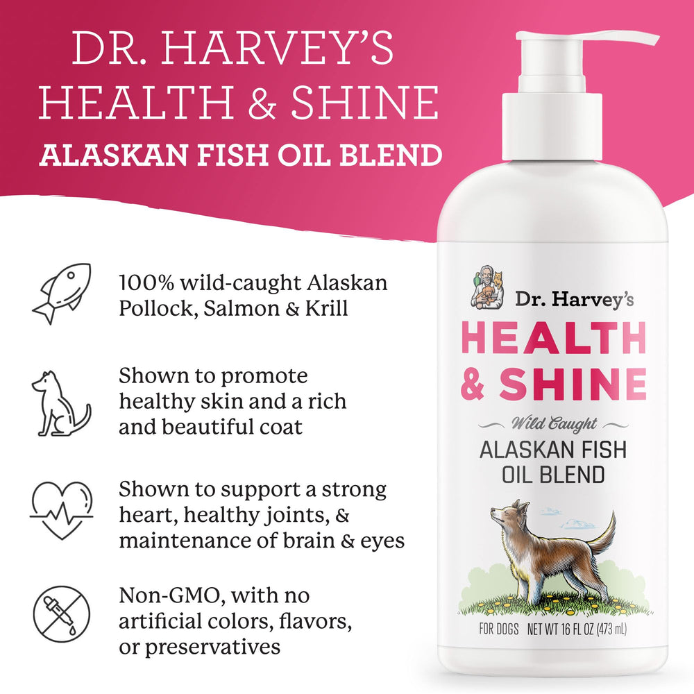 Dr. Harvey's Health & Shine: étiquette USA et sans OGM pour une traçabilité fiable.