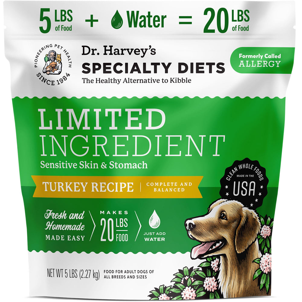 Dr. Harvey's Ingrédients limités dinde sac: repas simples pour chiens sensibles