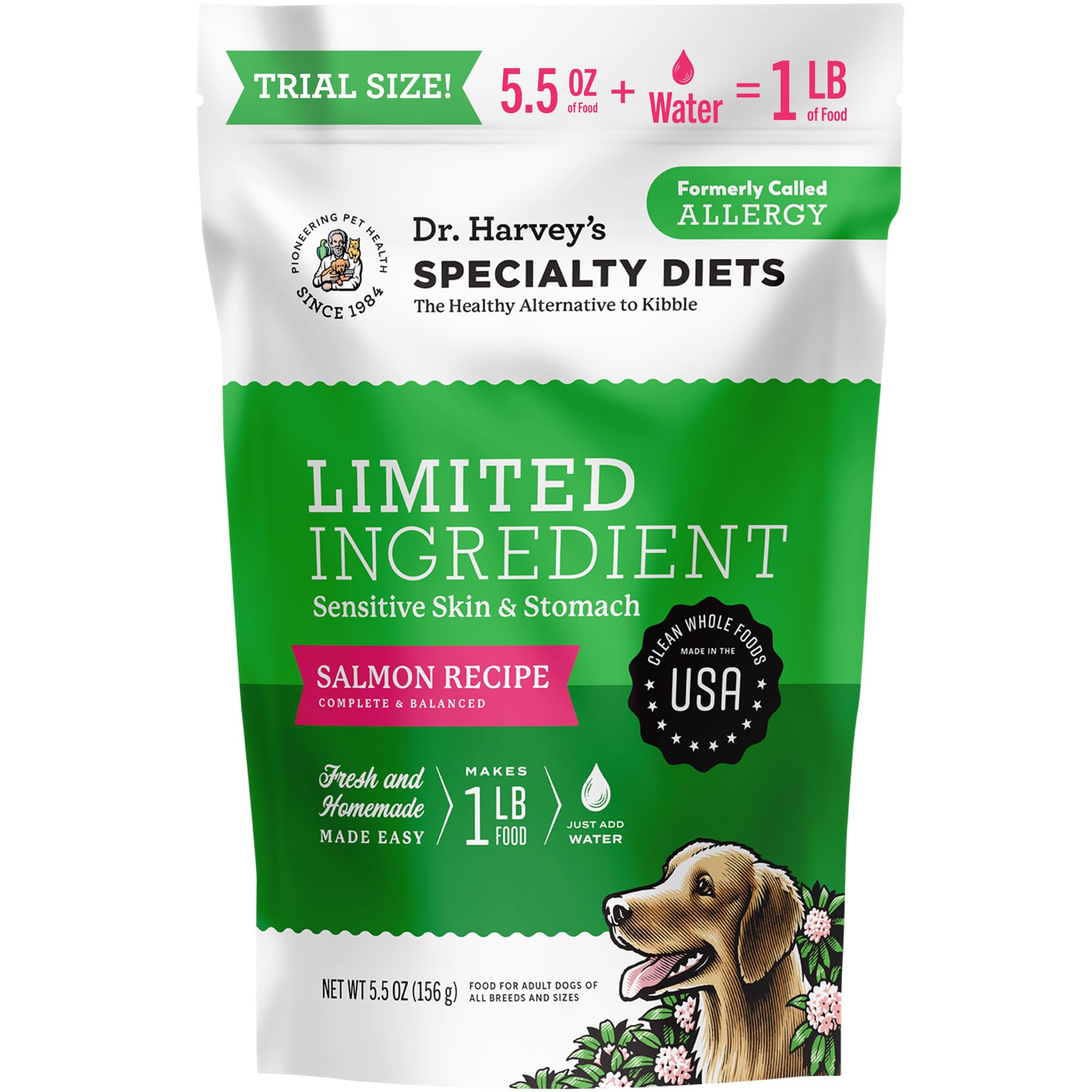Dr. Harvey’s régime Limite saumon échantillon 5,5 oz, idéal pour tester sensibilité