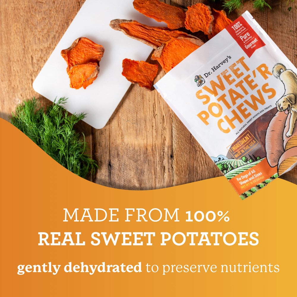 Dr. Harvey's sans conservateurs, patate douce sûre pour chiens sensibles.