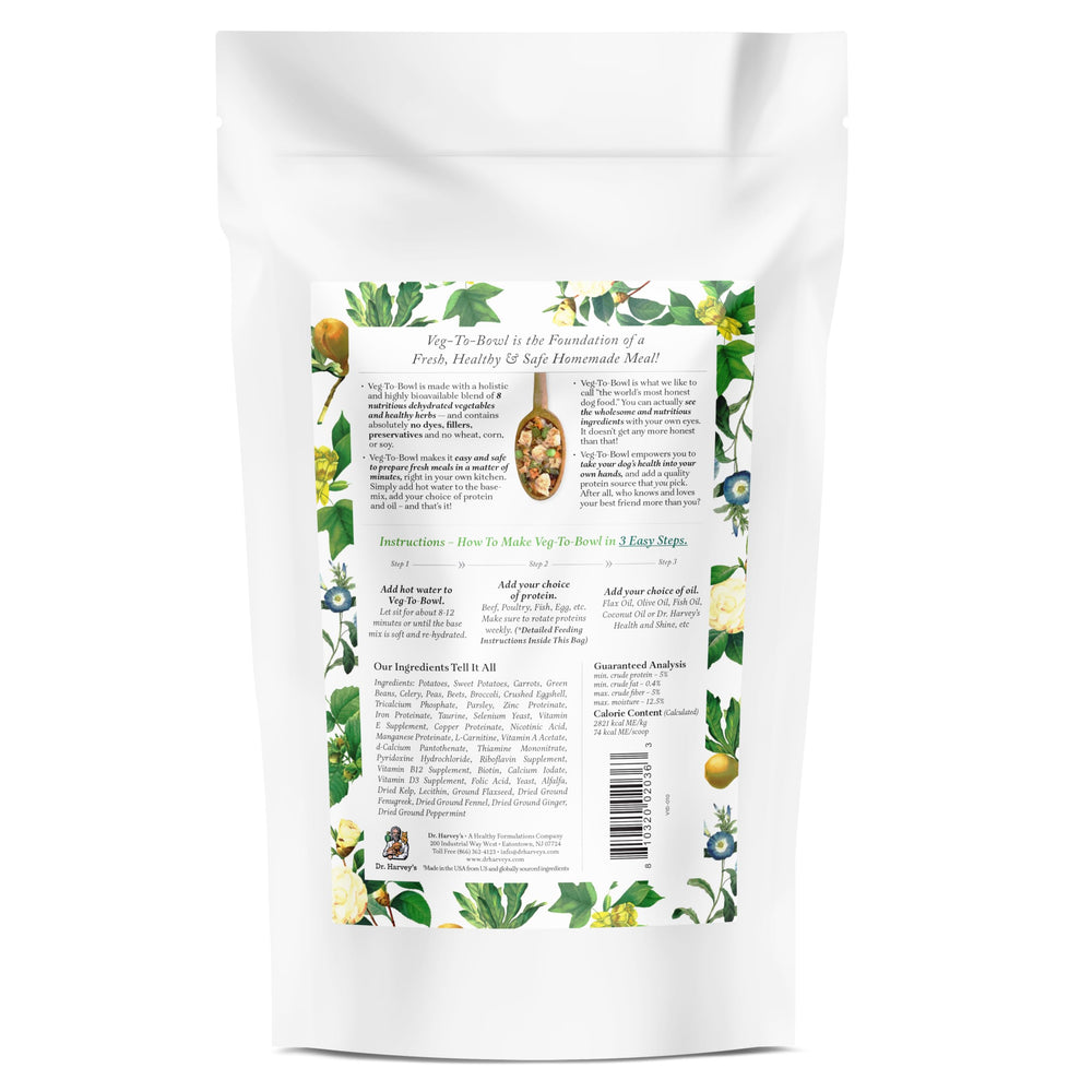Sachet d’essai Veg-to-Bowl 6,5 oz, idéal pour tester avant achat.
