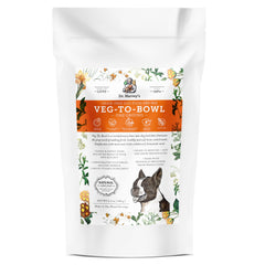 Base sèche Veg-to-Bowl pour petit chien prête à réhydrater et nourrir avec une texture naturelle.