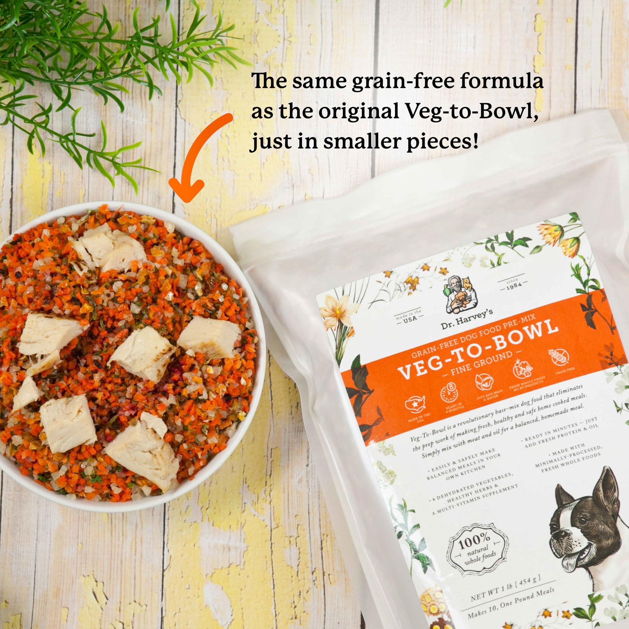 Dr. Harvey's Veg-To-Bowl: morceaux adaptés pour petits chiens et seniors