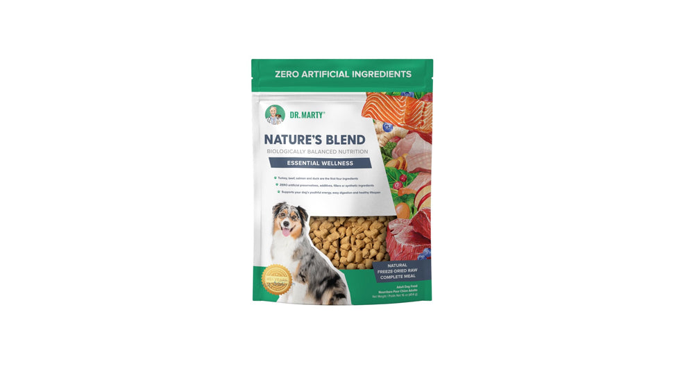 Dr Marty Nature's Blend - nourriture lyophilisée pour chien, soutien nutritionnel naturel et goût riche