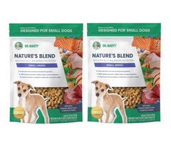 Dr. Marty Nature's Blend, nourriture crue lyophilisée pour petit chien, pratique et équilibrée.