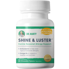 Dr. Marty Shine & Luster gommes pour chien, soutien potentiel des allergies saisonnières