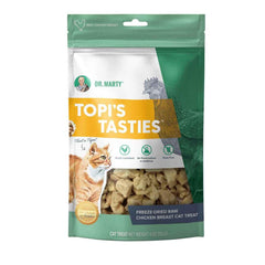 Dr. Marty Topi's Tasties friandise chat poulet lyophilisé, idéale comme récompense