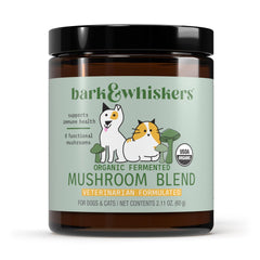 Dr. Mercola Bark & Whiskers – bouteille-poudre: soutien digestif potentiel pour chiens et chats