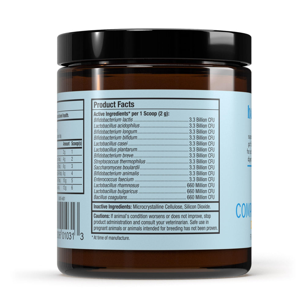 Dr. Mercola Bark & Whiskers: Mélange de plus de 10 souches probiotiques, animaux domestiques.