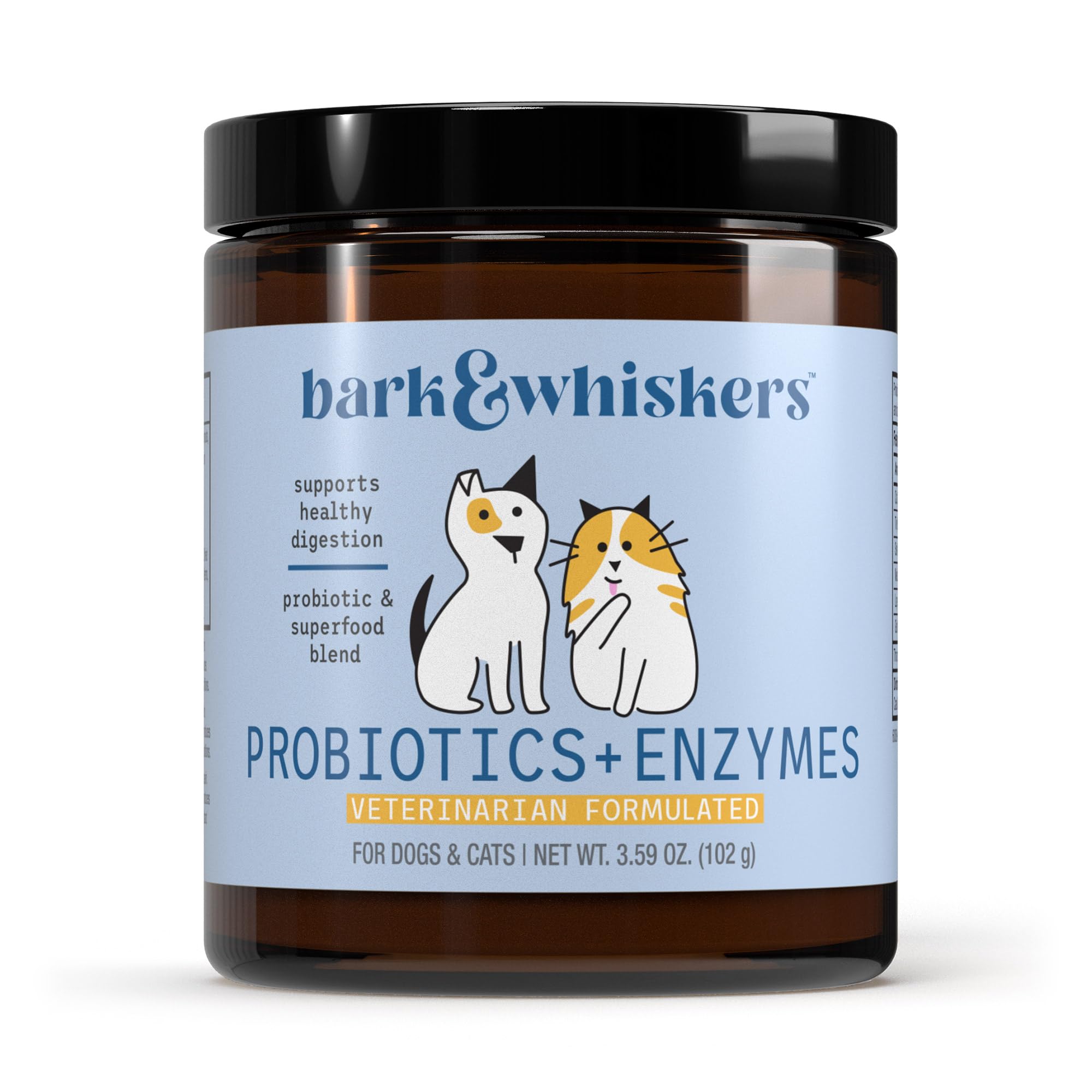 Dr. Mercola Bark & Whiskers dosettes digestives soutenant l'intestin des animaux