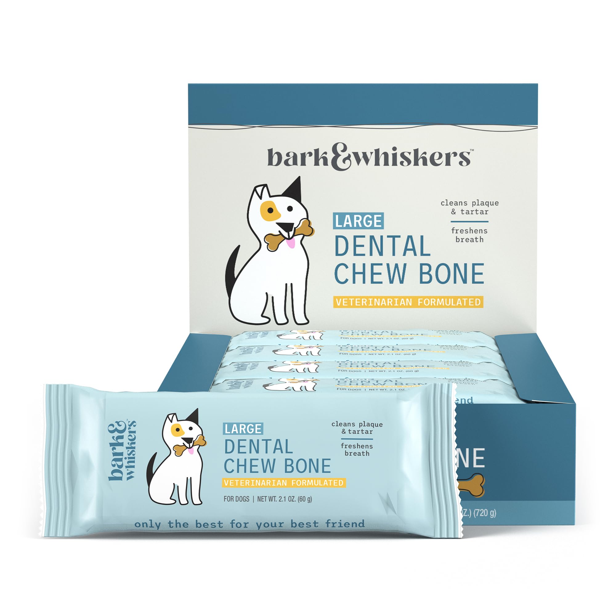 Dr Mercola Bark & Whiskers – os dentaire grand chien, texture agréable pour la mastication.