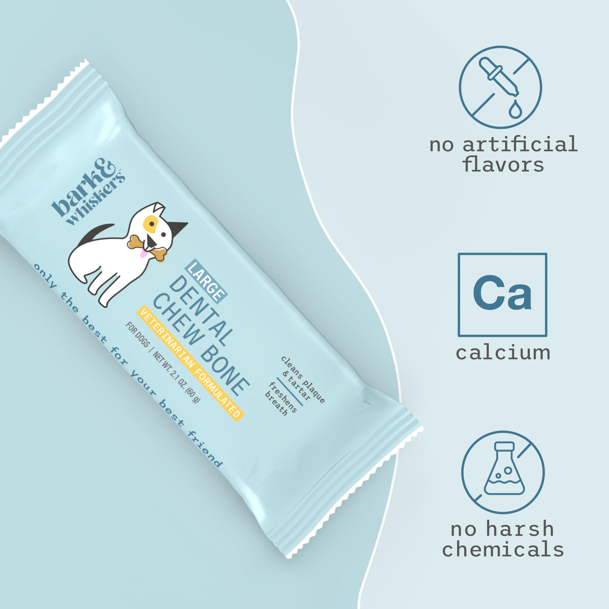 Dr Mercola Bark & Whiskers – zinc et calcium, soutien des dents.