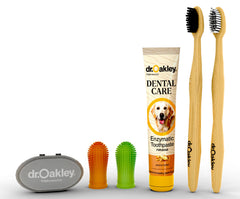 Kit dentaire Dr. Oakley pour chiens et chats – vue complète pratique pour routine quotidienne