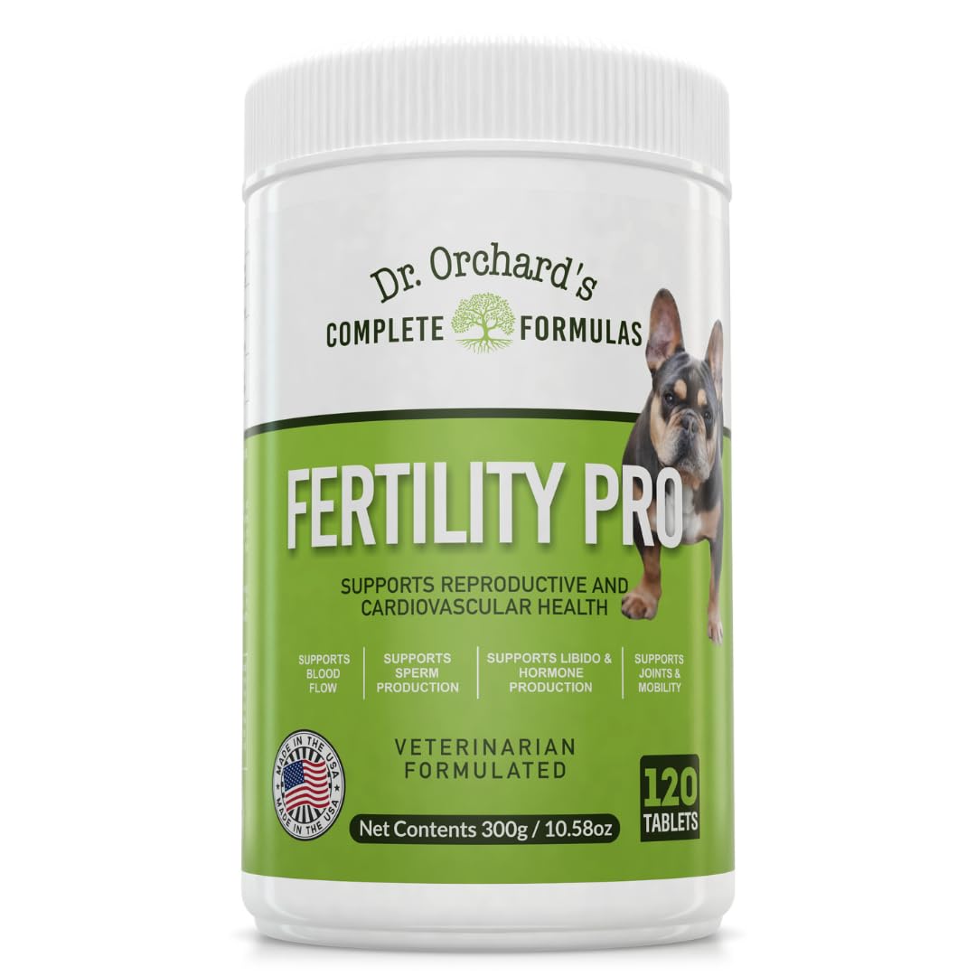 Dr. Orchards Fertility Pro pour chiens : bouteille, soutien potentiel à la vitalité reproductive