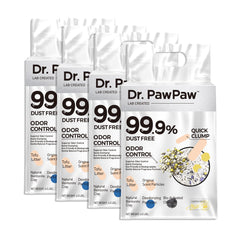 Dr. PawPaw Litière au tofu: odeur naturelle et 18-livre pour un parfum frais.
