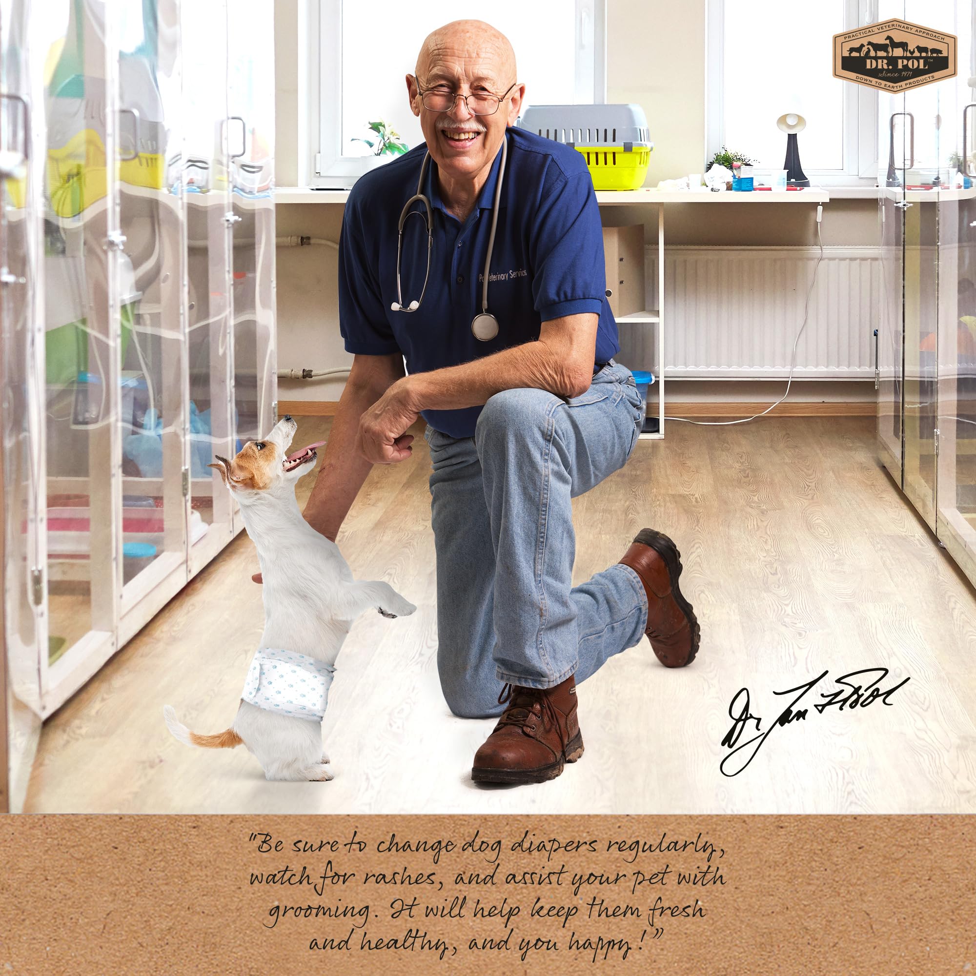 Dr Pol Dog Wrap protection anti-fuites efficace pour limiter les dégâts.