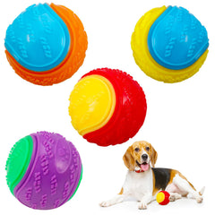 Balles DragonflyDreams pour chien, lot de quatre, parfaites pour le jeu et le lancer.