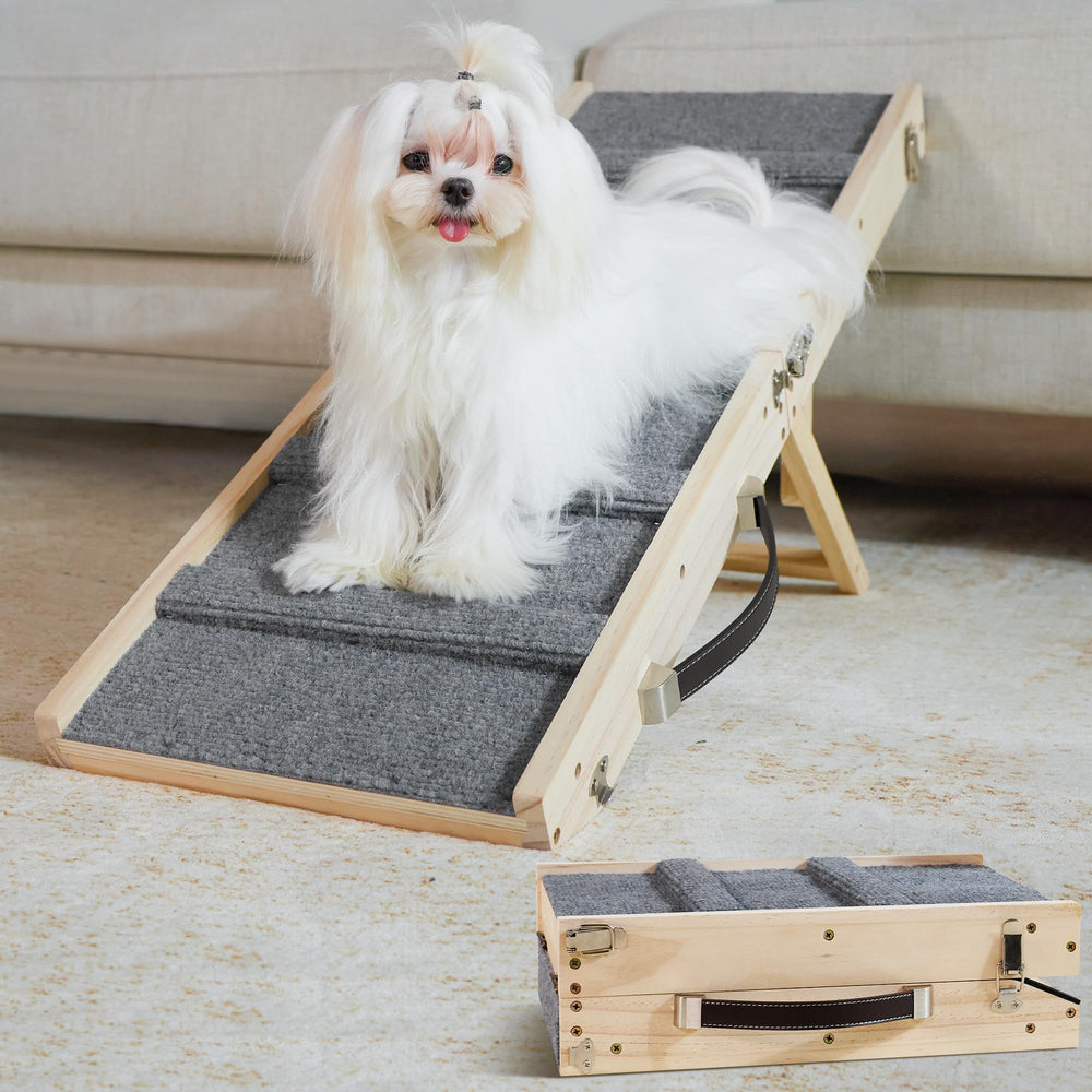 Drakthos Rampe pour petit chien, 7,48 pouces, montée en douceur sur canapé.