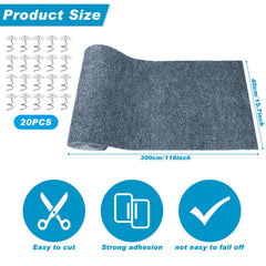 Draupnir Tapis Griffage Chat – longueur 300 cm pour grandes surfaces