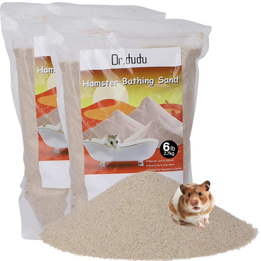 DR.DUDU sable-bain hamster désert 12lb facilite le toilettage.