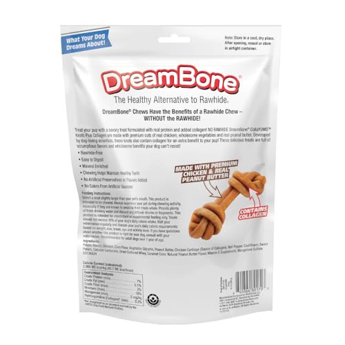 Ingrédients clés dans DreamBone CollaYUMS sans cuir brut.