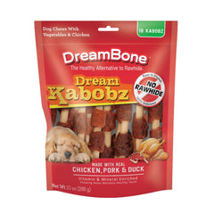 DreamBone Dream Kabobz au poulet et légumes, friandise sans cuir pour mastication agréable