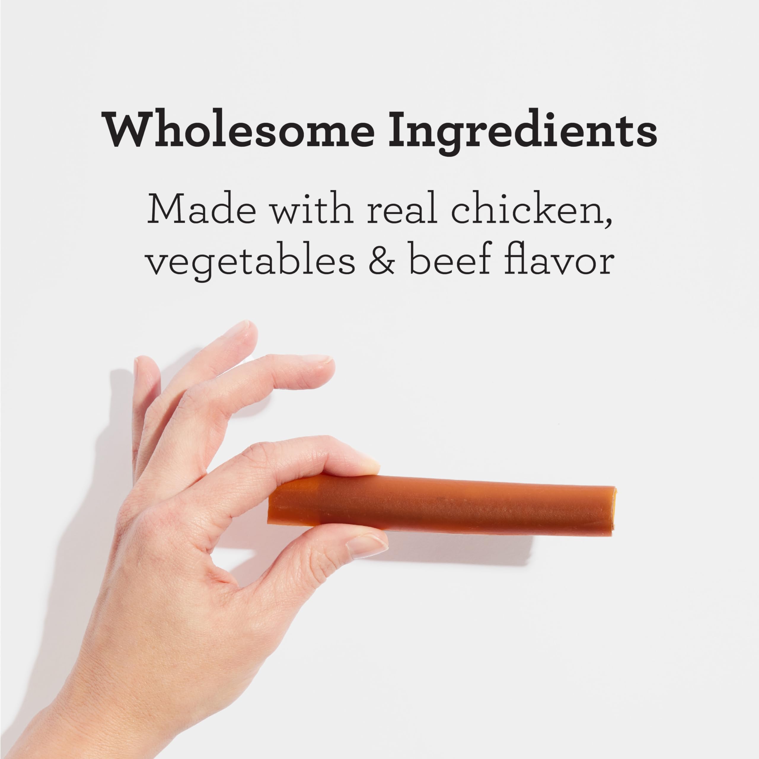DreamBone DreamSticks poulet réel, goût savoureux et protéines naturelles.
