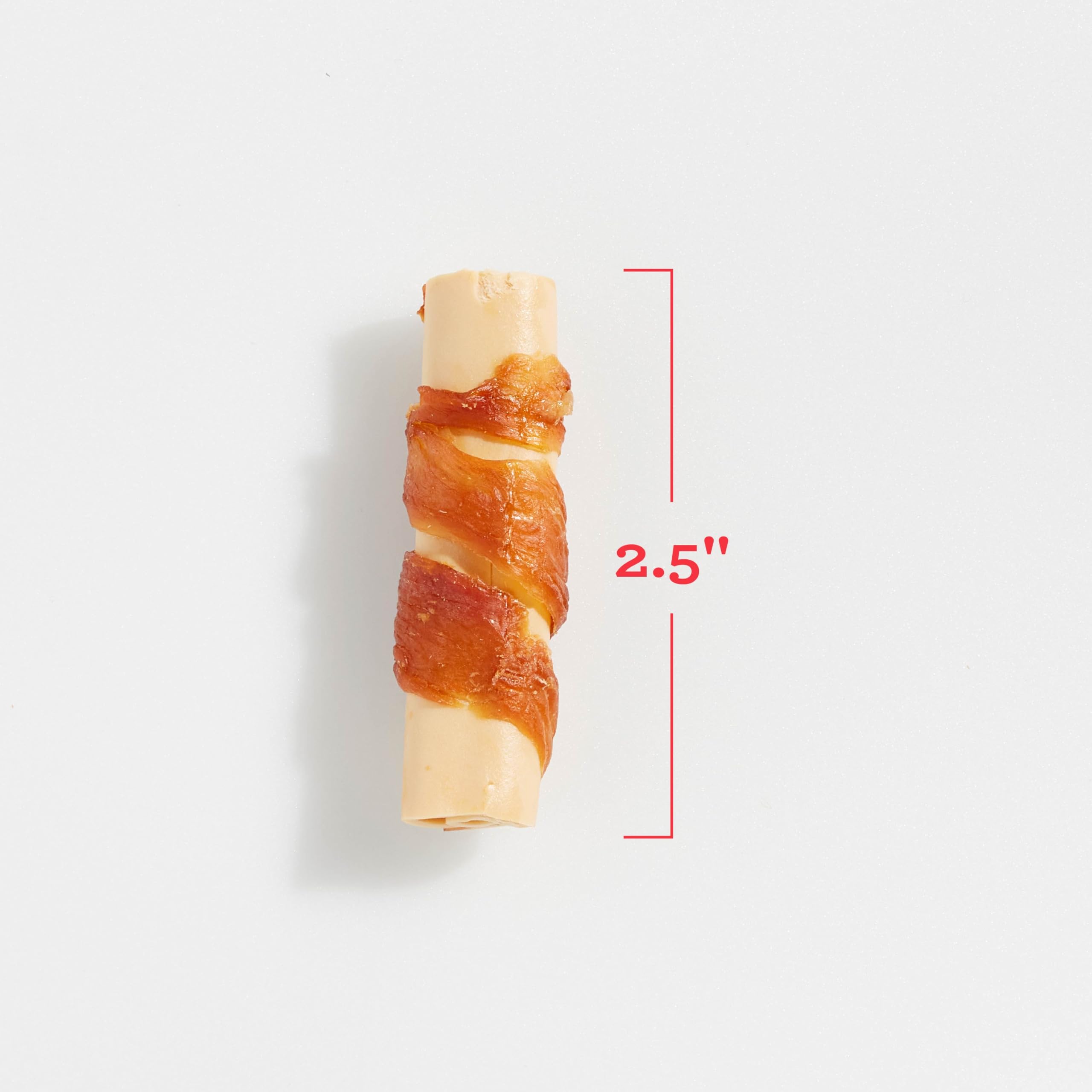 DreamBone Mini collation digestible, enveloppé poulet pour une mastication satisfaisante.