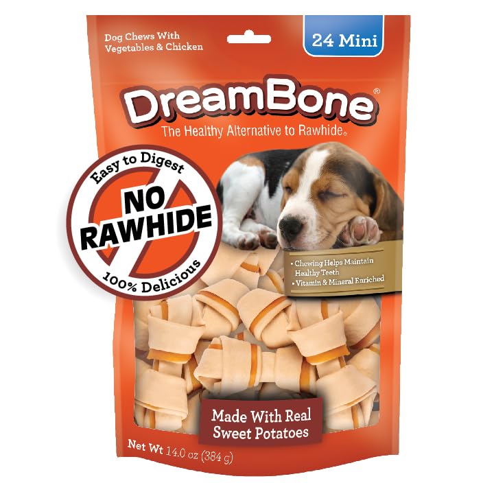 DreamBone Mini sans cuir, alternative savoureuse et sûre.