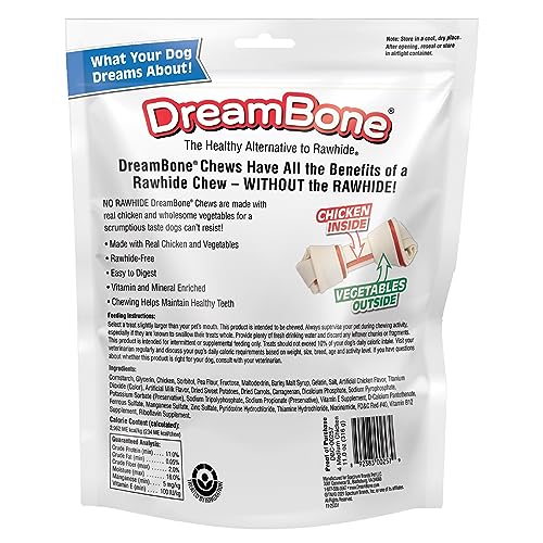DreamBone os à mâcher poulet – stimule les gencives et la mastication.