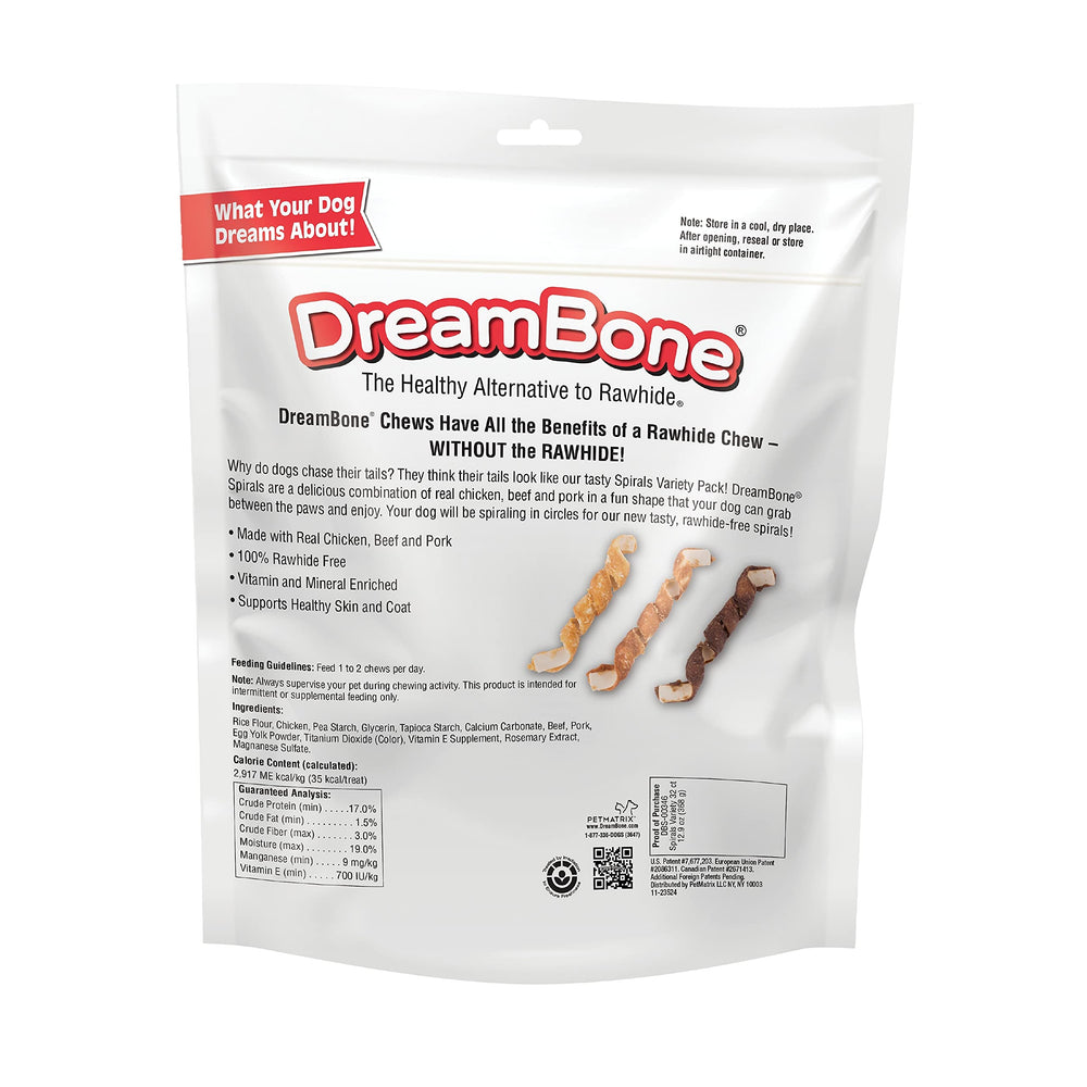 DreamBone Spirals saveur boeuf et porc pour varier les plaisirs