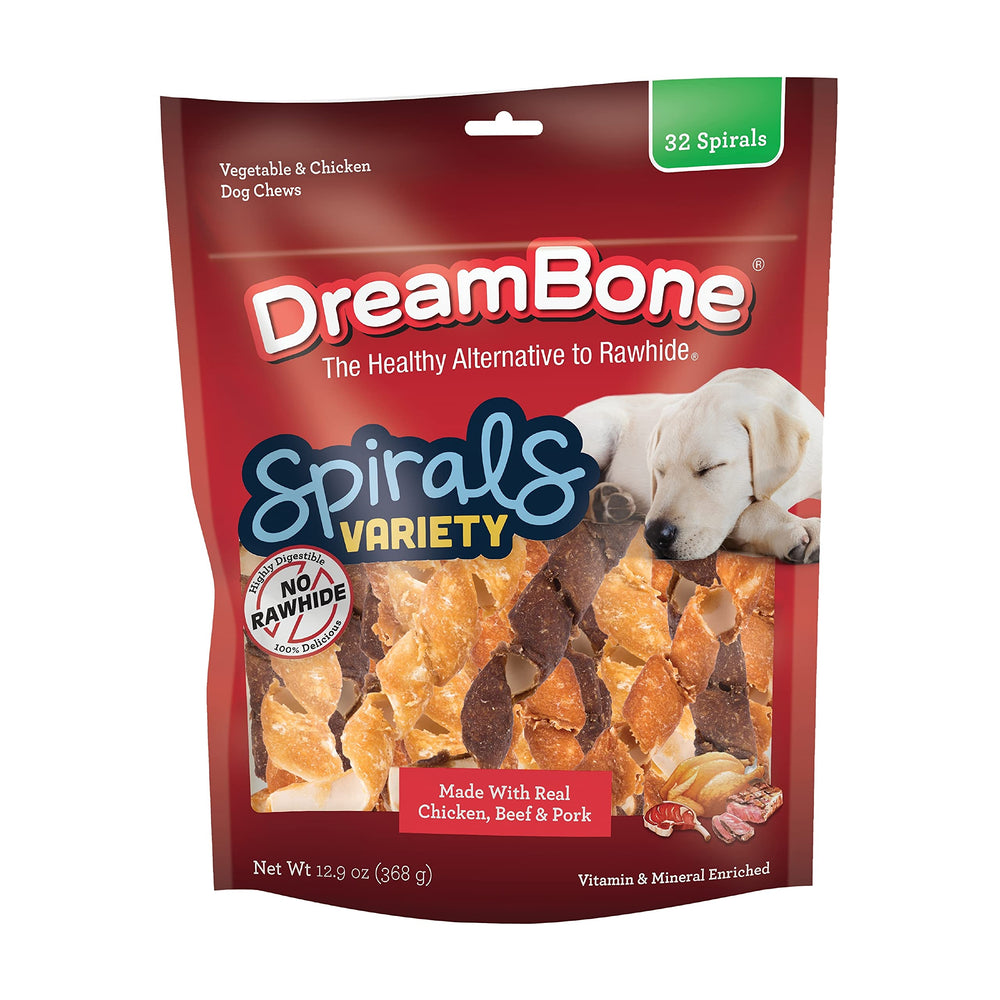 DreamBone Spirals bouchées en spirale faciles à mâcher pour chiens