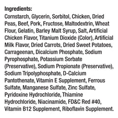 DreamBone rouleaux enrichis en vitamines et minéraux, affichage des apports nutritifs.