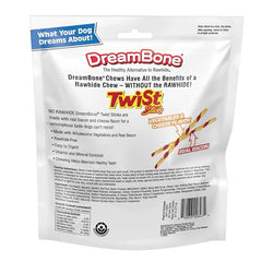 DreamBone Twist Sticks avec vitamines et minéraux, complément utile lors des friandises.