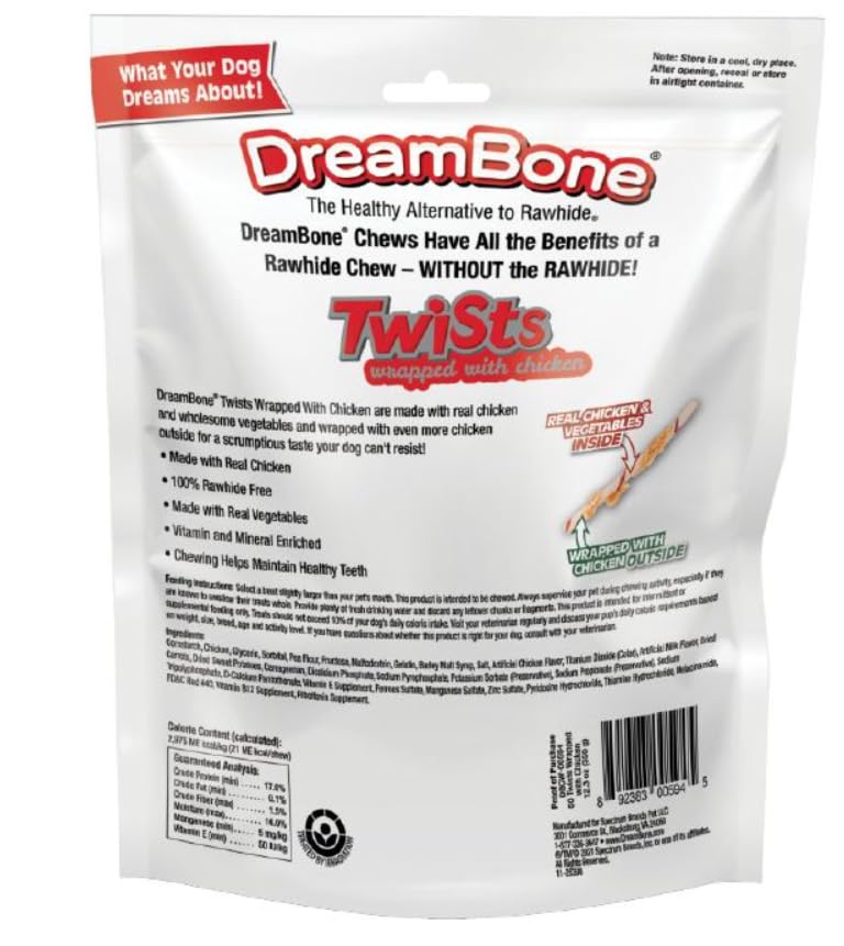 DreamBone Twist Sticks emballage 50 bâtonnets: pratique à stocker.