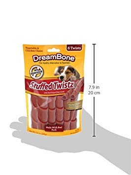 DreamBone Twistz chien en action, friandise enrichie en vitamines et adaptée à la mastication