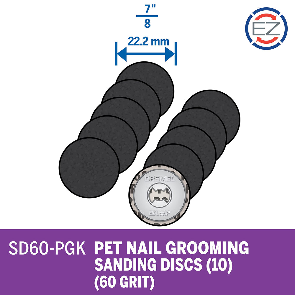 Disques SD60-PGK avec EZ Lock, changement rapide pour les soins des griffes.