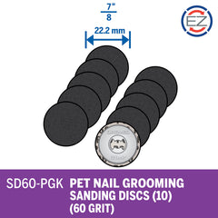 Disques SD60-PGK avec EZ Lock, changement rapide pour les soins des griffes.