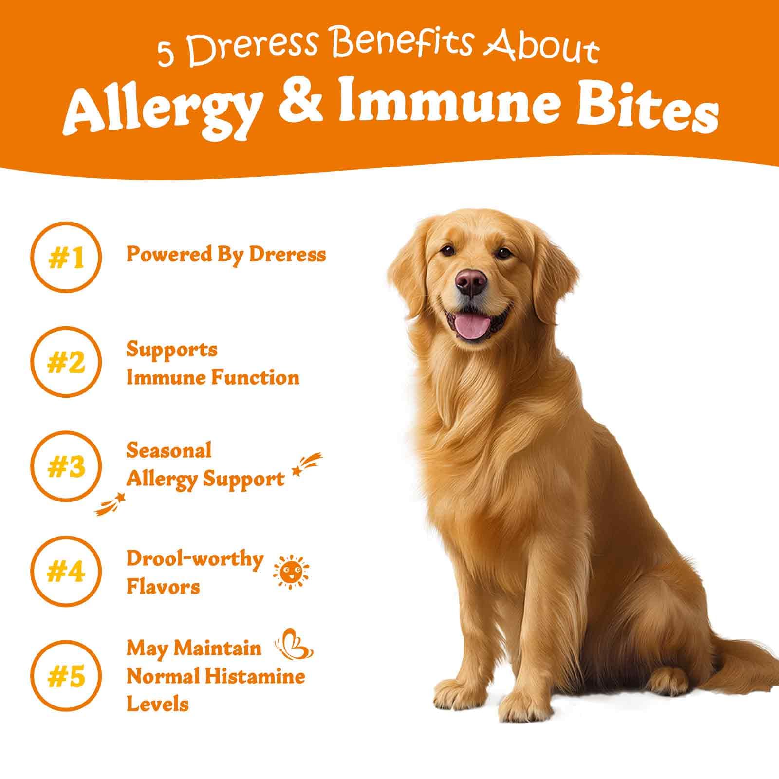 Dreress friandises allergie chien texture moelleuse pour une dégustation agréable