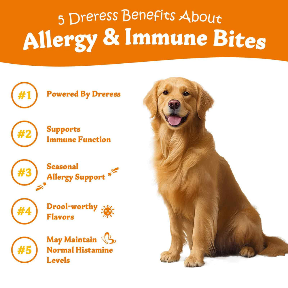 Dreress friandises allergie chien texture moelleuse pour une dégustation agréable
