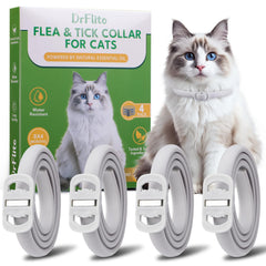 Collier DrFlito pour chat offrant protection jusqu’à huit mois.