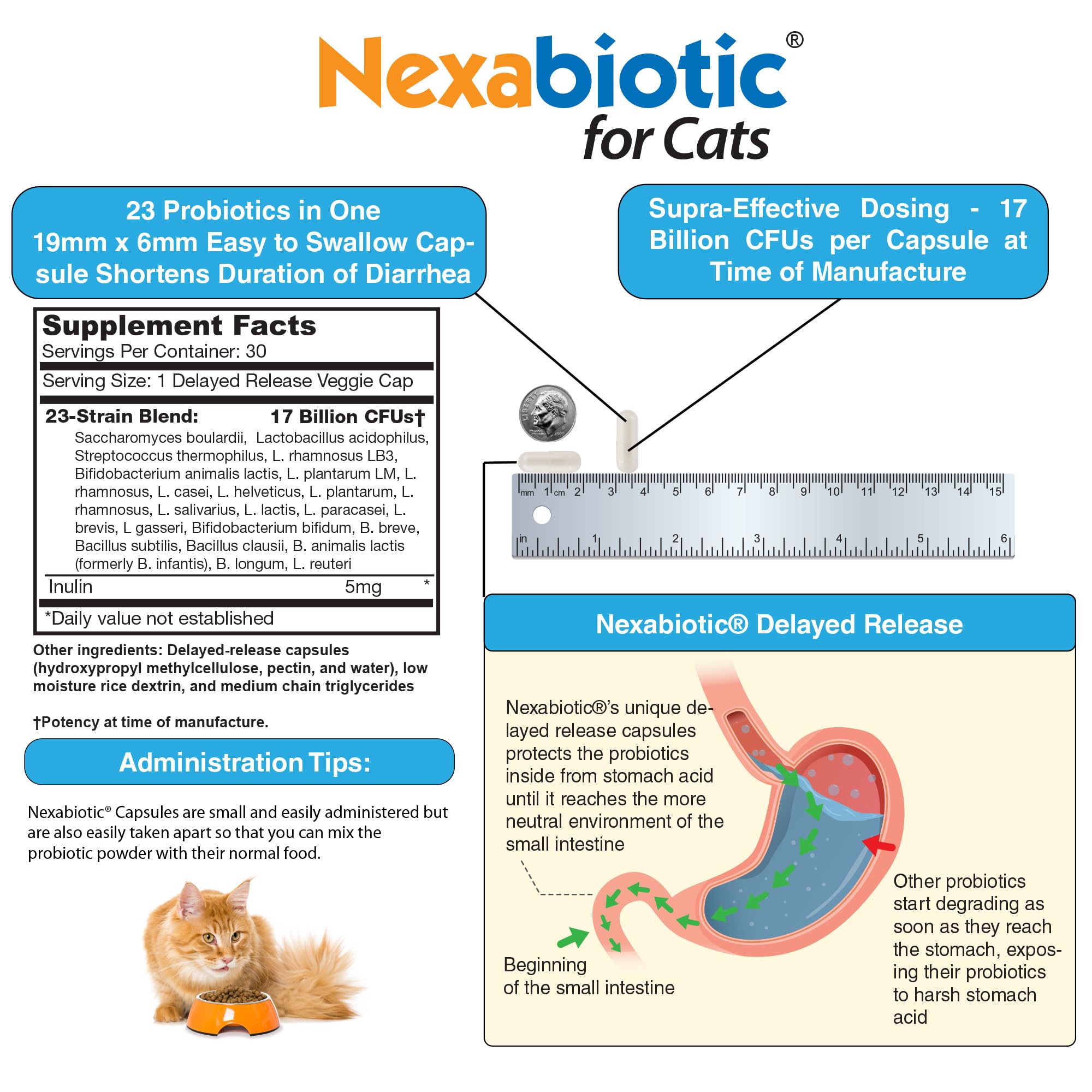 DrFormulas Nexabiotic, capsules faciles à ouvrir pour une utilisation quotidienne.