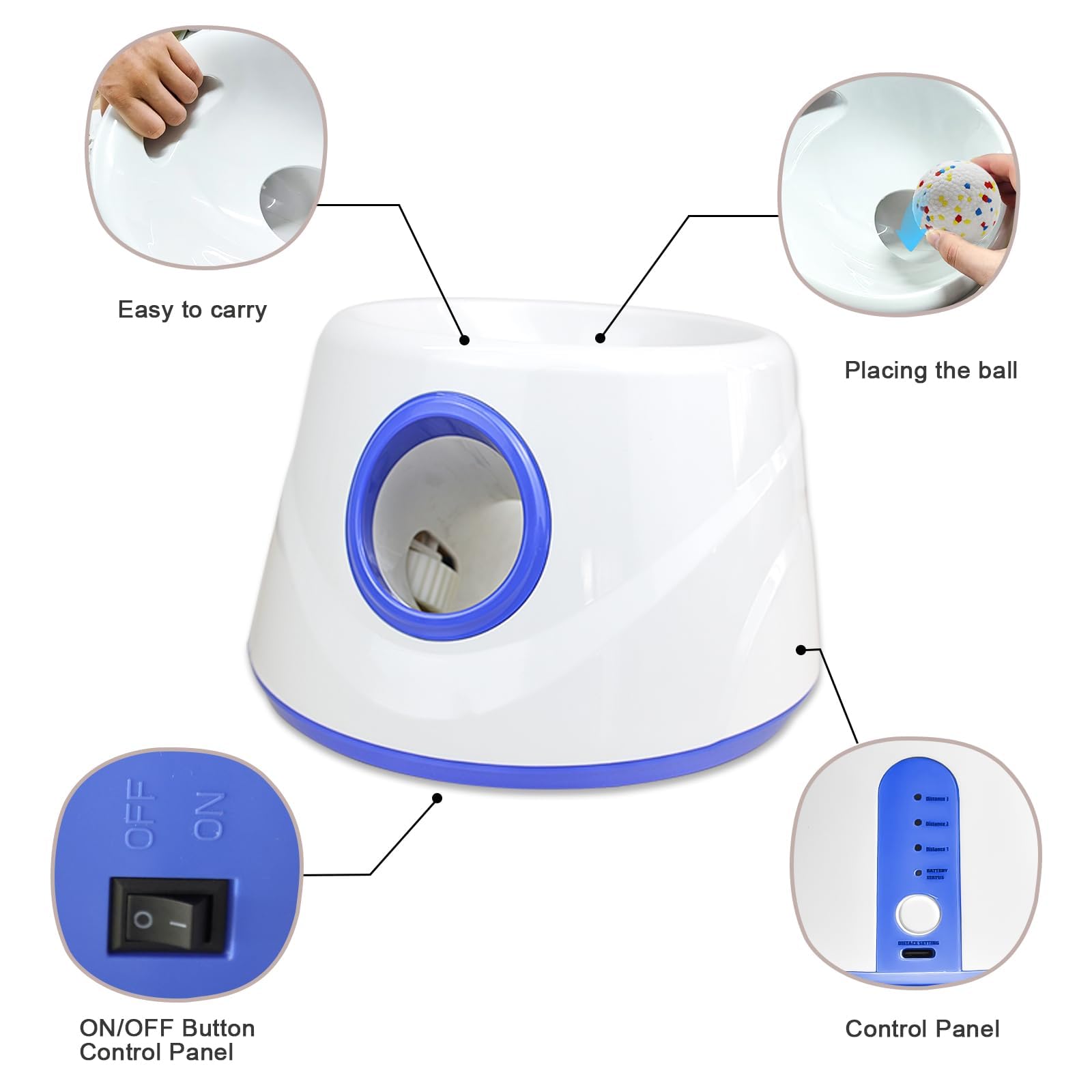 Balles 2,3 pouces incluses avec le Lanceur DRK INNOTECK pour sessions sécurisées.
