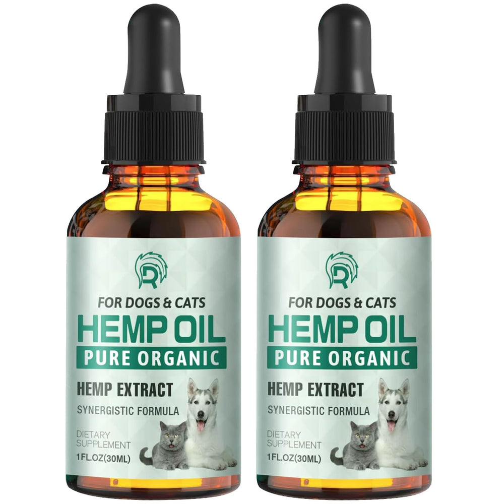 Drloton huile chanvre pour chiens et chats, gouttes apaisantes