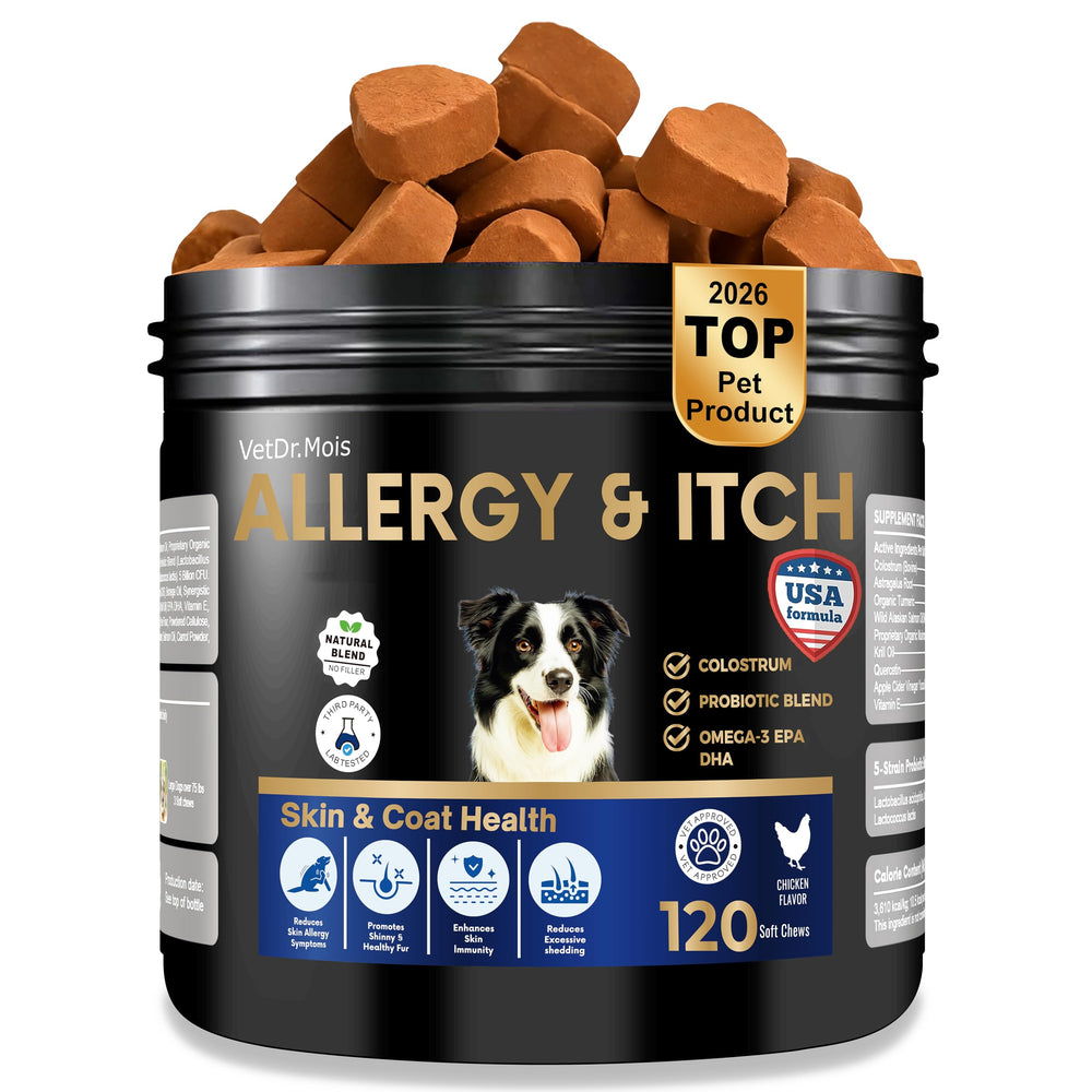 DRMOIS Gommes Allergie Chien et Chat: apaisement des démangeaisons et griffures.