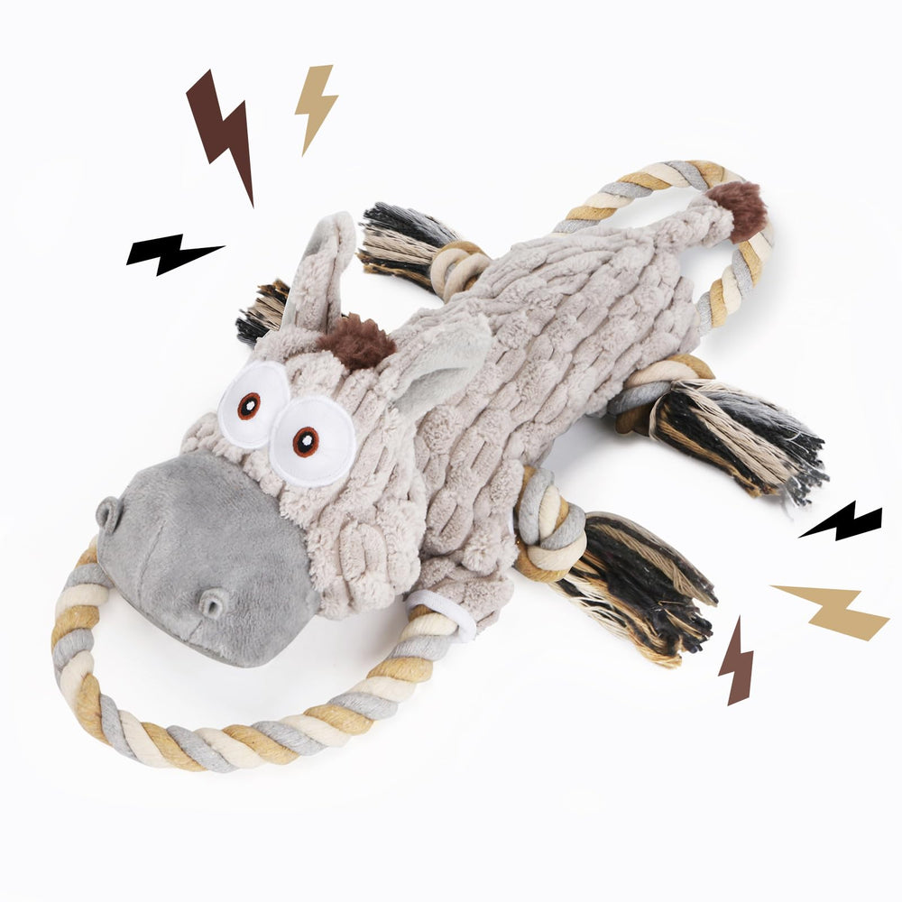 Drmstow jouet chien grande peluche avec papier froissé sonore