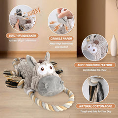 Drmstow jouet chien corde-tug pour jeu interactif