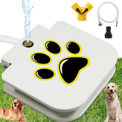 DRAROAD fontaine extérieure pour chien avec pédale, encourage l'hydratation lors des sorties