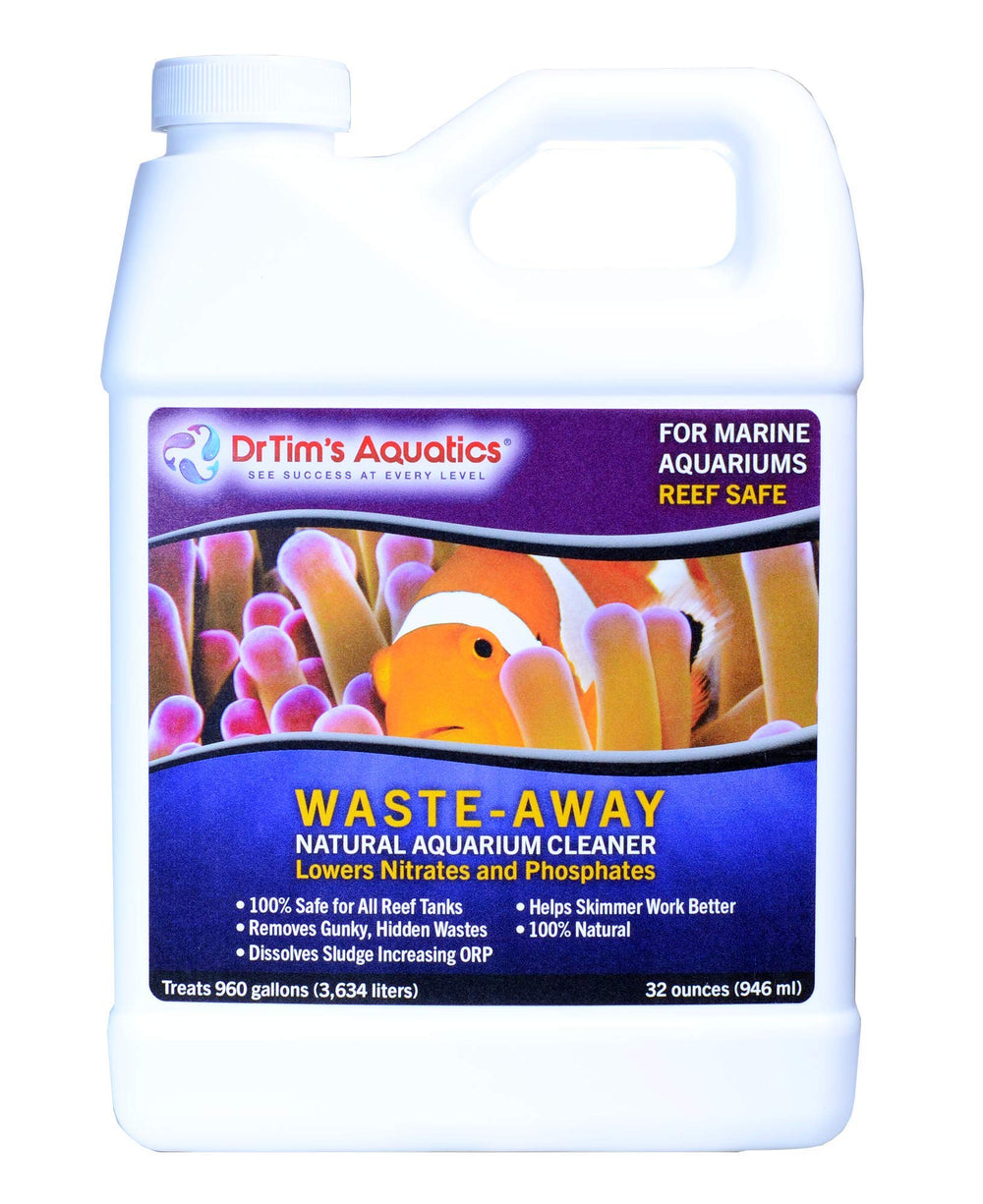 DrTim’s Aquatics Waste-Away Reef, bouteille 32 oz, amélioration de la circulation et de la clarté.