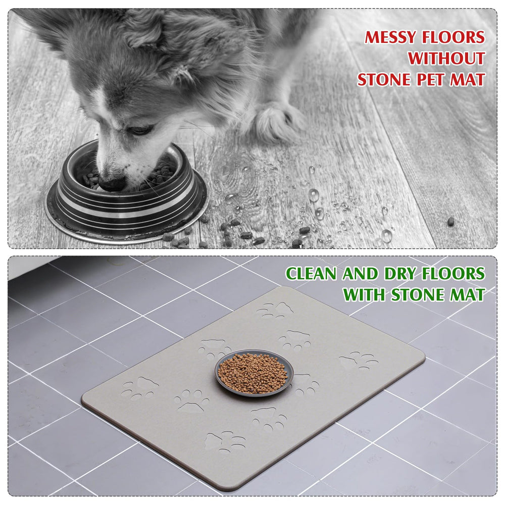 Drydiet Tapis-Pierre texture douce et confortable pour repas